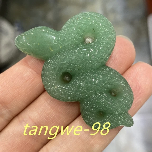 2"Natural Aventurine Snake Quartz Crystal Carved Reiki Healing Random 1pc