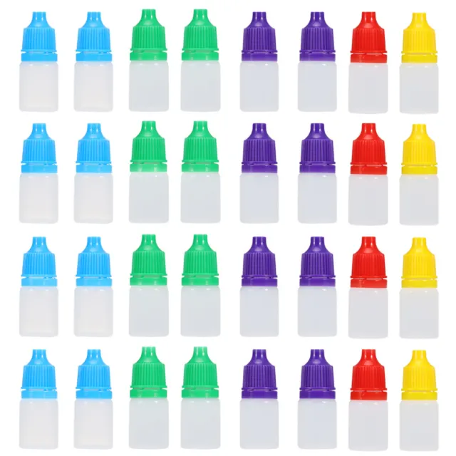 50 piezas gotero de plástico botella de plástico botella aplastante botella de color Squeeze