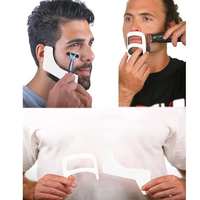 5pcs/Set Haircut Kit Beard Hair Neckline Shaving Template Hairline Barber Su-wf