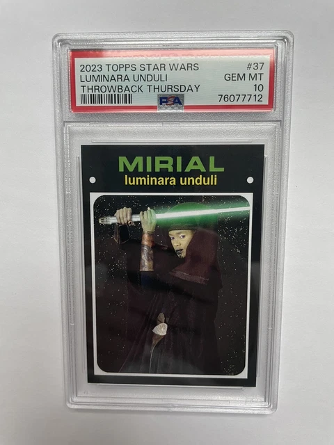 2023 Topps Star Wars Throwback Thursday Luminara Unduli Card #37 PSA 10 Gem Mint