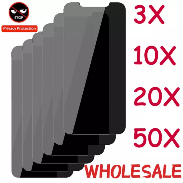 50x 100x Wholesale Lot Tempered Glass Screen Protector for iPhone