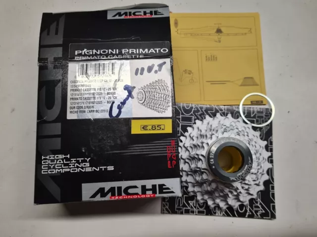 NOS / NEW Miche Primato 11 speed Road Bike Cassette 12-25T For Campagnolo Hub!