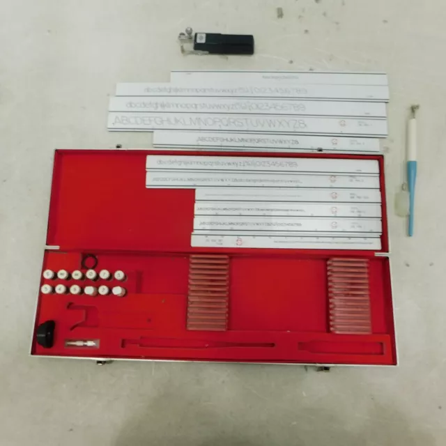 Vintage Geotec Drafting Tool Set Mechanical Lettering