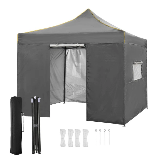 Pavillon 3x3m Partyzelt Festzelt Gartenzelt UV-Schutz mit 4 Seitenteilen Weißer