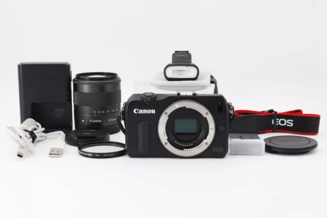Canon EOS M Digital Camera w/18-55 F/3.5-5.6 STM Lens 90EX From Japan[Near Mint]