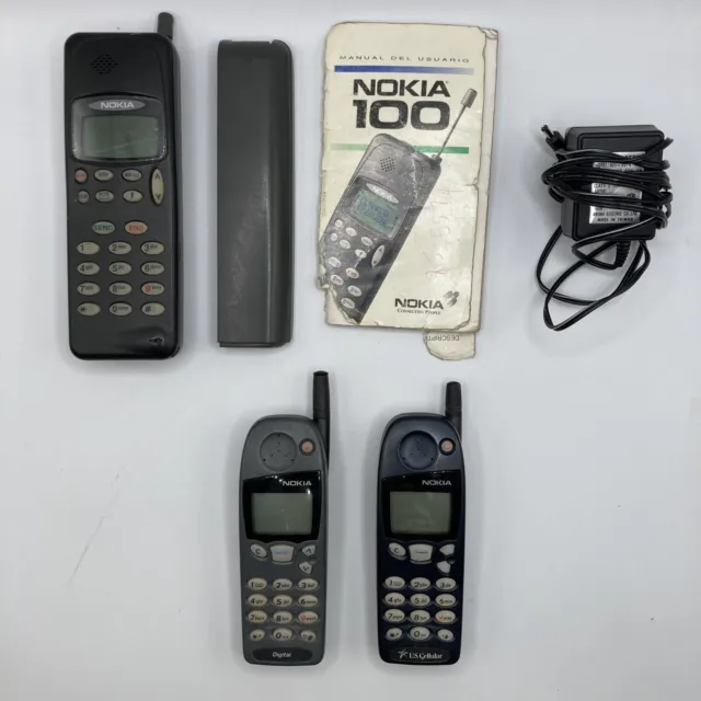 Vintage Nokia Cellular Phones 100 5120 5185i Parts Display Collectible No Power