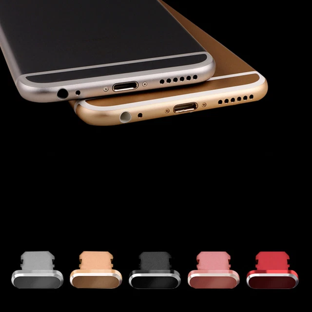5PCS Universel Phone Métal Antipoussière Plug Cap Stopper Cover Prise De