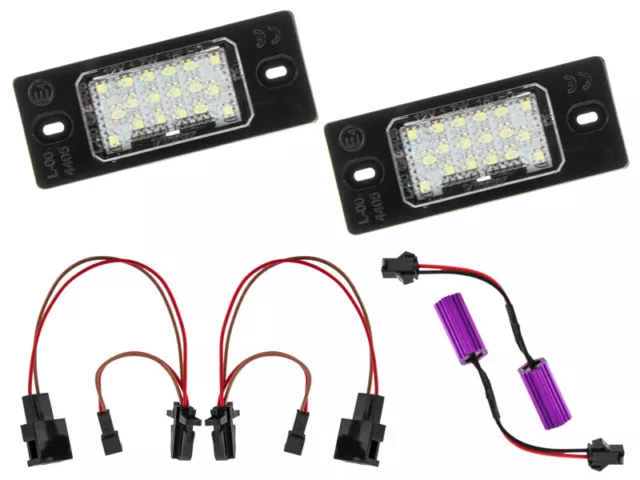 Mod éclairage plaque immatriculation 18 SMD LED Porsche Cayenne 02-10 écolabel 2