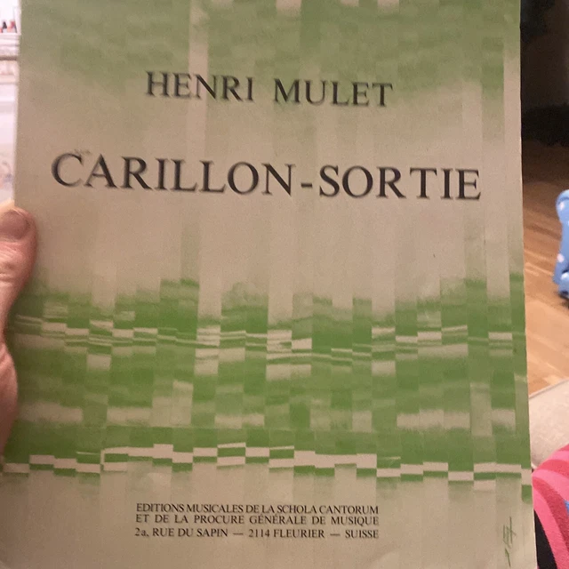 MULET – Carillon- Sortie for organ. Sheet music.