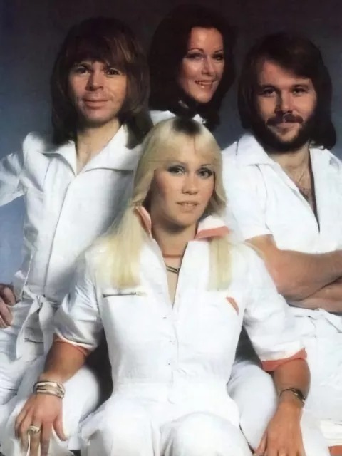 Iconic  Large Photo ABBA  Good Condition