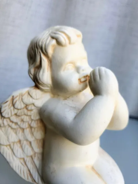 Vintage Caffco USA Pottery Angel Cherub Praying 6" Figurine