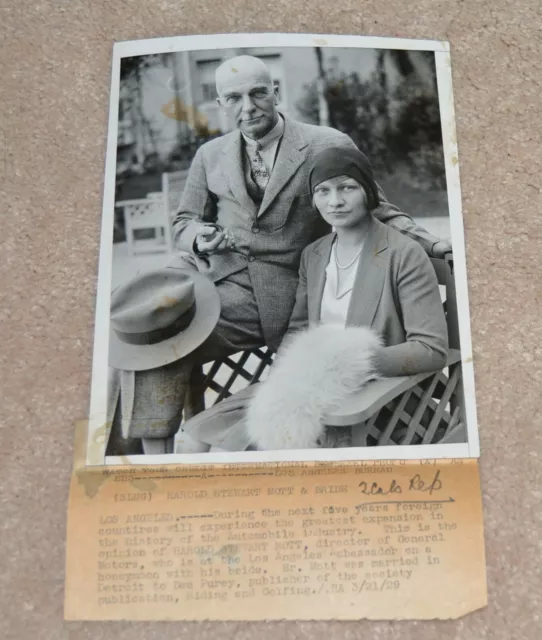 Original Founder General Motors Photo Charles Mott Flint Michigan Vintage Rare