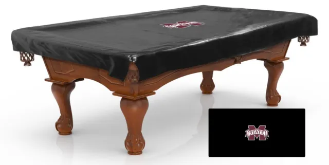 Mississippi State University Pool Table Cover w/ Bulldogs Logo