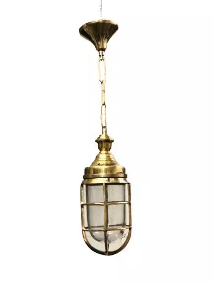 Hanging Cargo Nautical Ship Marine Light, Pendant Chain Light, Lamp Solid Brass