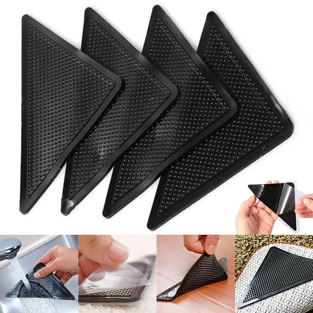 Floor 4x Anti Slip Carpet Sticker Mat Skid Rug Pad Tape Supply For Kitchen Home♡