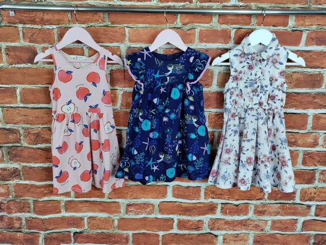 Girls Bundle Age 2-3 Years Next H&M M&S T-Shirt Dress Short Sleeve Summer 98Cm
