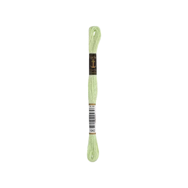 Anchor Bordado twist 8m, mayo verde, algodón, color 1043, 6-hilo (0,25 EUR/m)
