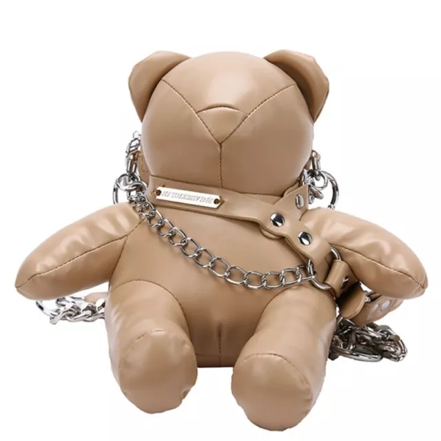 Elegant PU Leather Handbag Cute Bear Small Crossbody Phone Purse Wallet 2