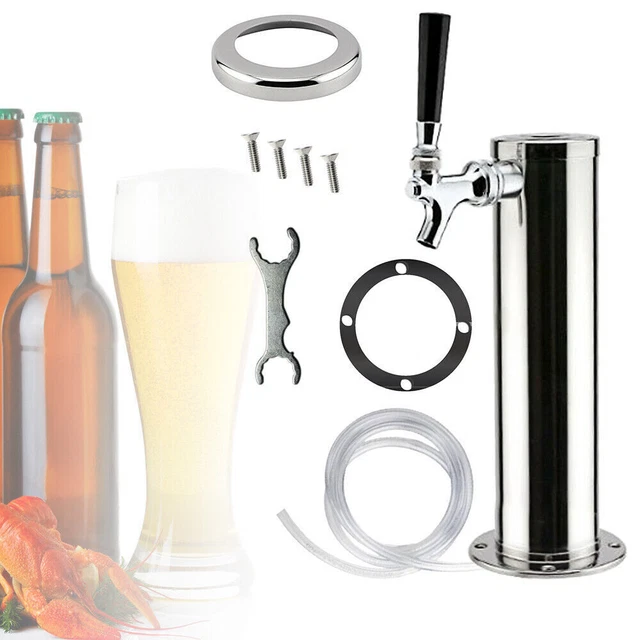 Edelstahl Single Tap Draft Beer Tower, Ein Wasserhahn Aus Homebrew Für Kegerator