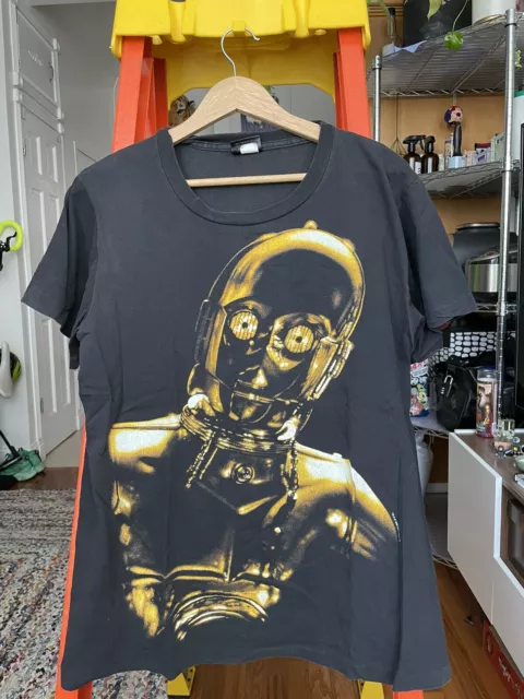 Vintage Star Wars C3P0 Changes Tag Shirt - Sz M