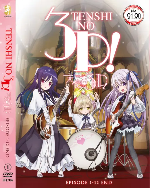 DVD~ANIME TENSHI NO 3P! Complete Tv Series Vol.1-12 End Region All