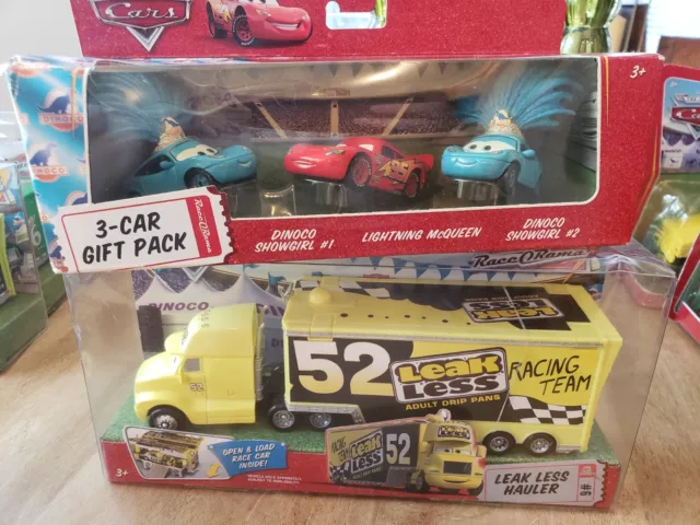 VOITURES Disney PIXAR "Team Leak Less Hauler Set" & PACK CADEAU 3 VOITURES