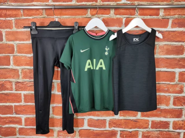 Girls Bundle Age 6-7 Years Nike Next Leggings Football Top Vest Tottenham 122Cm