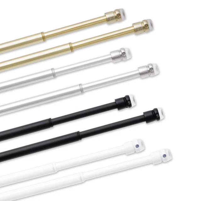 Bacchette Per Tende A Pressione - Alluminio Con Ventsose, Montaggio Senza Fori - Foto 12