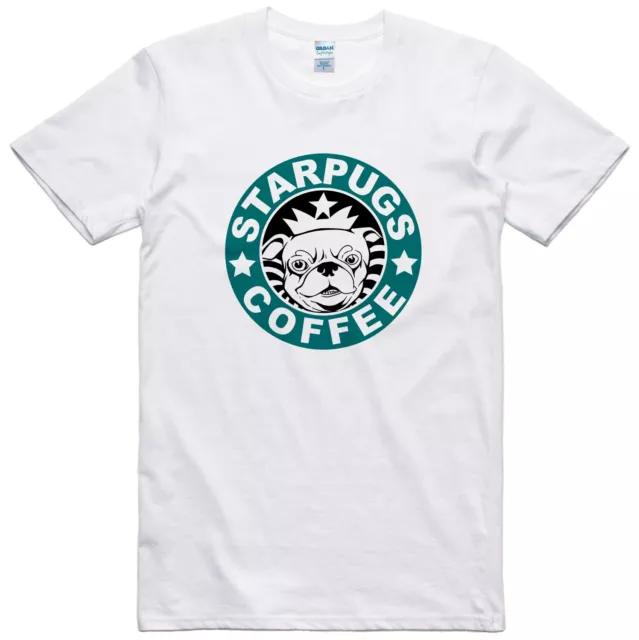 Funny Mens Dog T Shirt Pug Novelty Starpugs Parody Tee