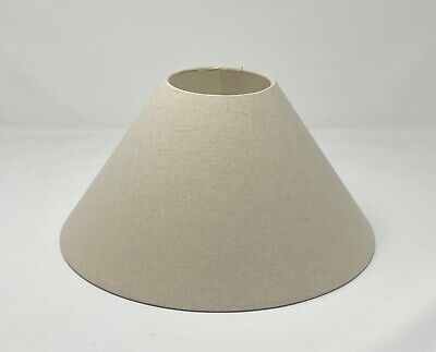 Lampshade Vintage Cream Linen Blend Tapered Coolie Light Shade