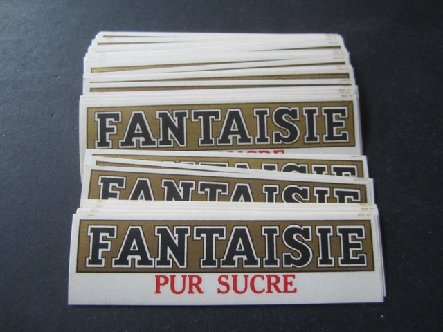 Wholesale Lot of 100 Old Vintage - FANTAISIE - European Liquor - NECK LABELS