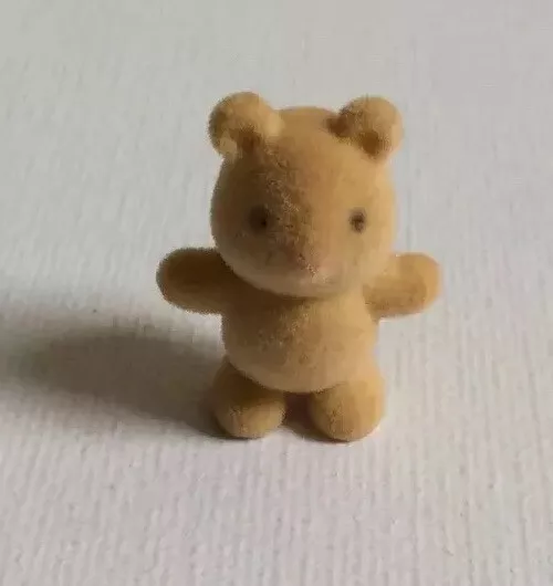 Sylvanian Families Nursery Spares Mini Teddy Squirrel Baby Toy 3cm Calico VGC