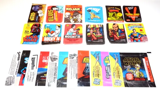 Topps 1977 Star Wars series 1, 2 &3 + Empire Strikes back + 13 more wax wrappers