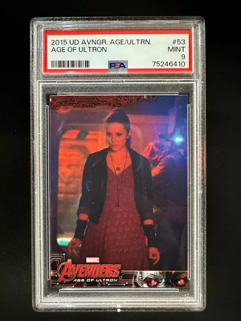 2015 Upper Deck Avengers Age of Ultron #53 - Age of Ultron - Scarlet Witch PSA 9