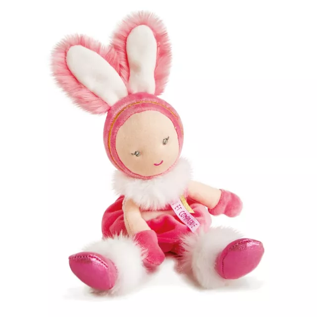 Doudou et Compagnie Rabbit Soft Toy 16 cm Pink 