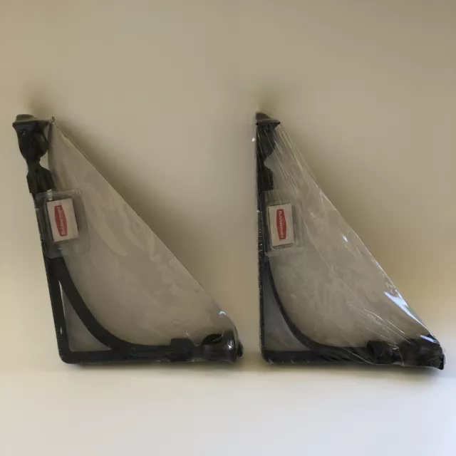 Rubbermaid 1877655PO  Decorative Shelf Bracket 6 x 8 in Tulip BRONZE (2-Pack)