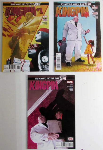 Kingpin Lot of 3 #1,2,3 Marvel Comics (2017) NM 1st Print Comic Books