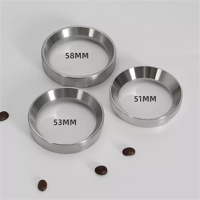 Precision 58mm Stainless Steel Dosing Ring Funnel for Espresso Machines
