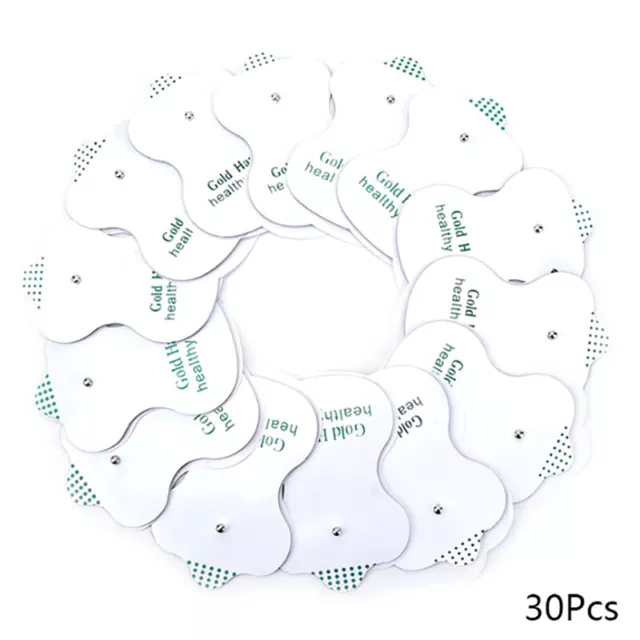 30×Electrode Pads Replacement for Tens Unit Machine Massager Adhesive SilicF#km