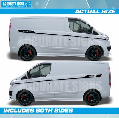 KIT GRAFICHE PER IL TRANSITO CUSTOM strisce TOURNEO Camper Van Lato Strisce Decalcomanie 