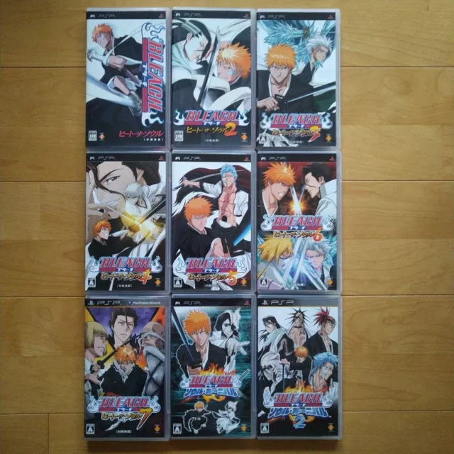 PSP Bleach Set of 2 Japanese Version PlayStation Portable USED Games ANIME  Jump