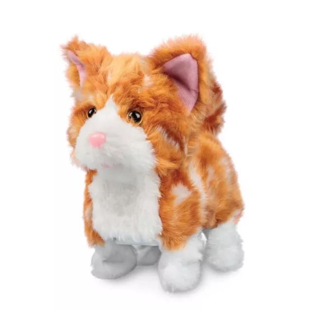 ANIMIGOS GINGER KITTEN Walks & Meows Virtual Interactive Plush Pet Cat Xmas Gift