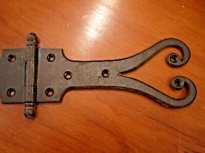 Nice French 18th-19th antique Wrought Iron Hinge probably shutters 18.5" 2