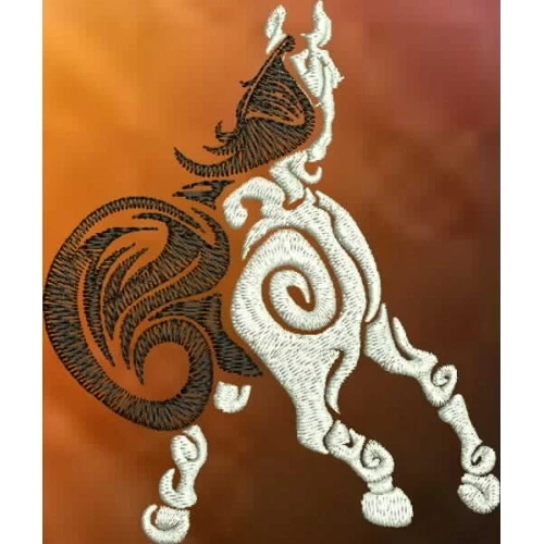 Embroidered Sweatshirt - Tribal Horse S1-06 Sizes S - XXL