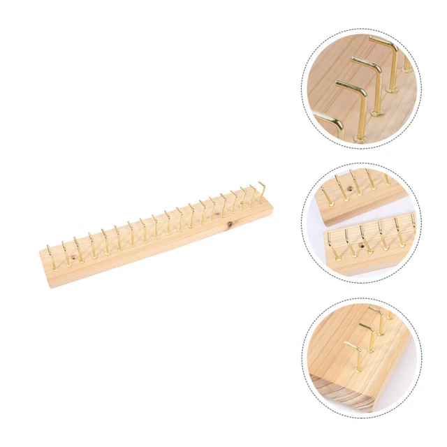Wall Hanging Jewelry Rack Wooden Jewelry Display Necklace Earring Holder