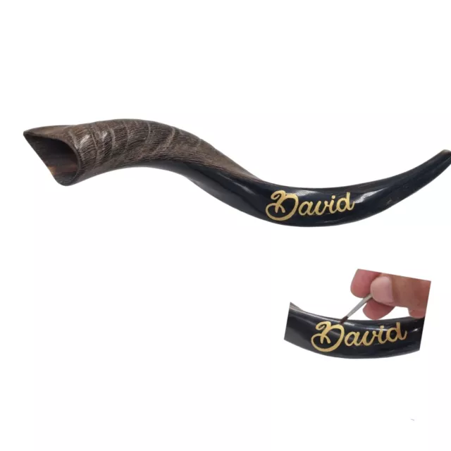 Customized Shofar Name Yemenite shofar trumpet From Israel Kudu Horn 20-24