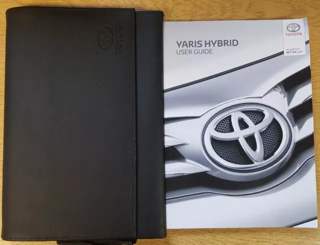 Toyota Yaris Hybrid Owners Manual Handbook Wallet Navigation 2014-2020 Pack