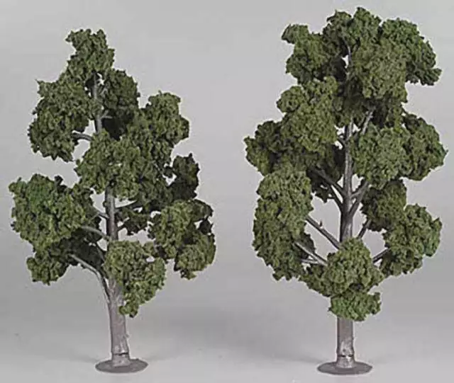 NEW Woodland Assembled Tree Medium Green 7" Train Scenery N/HO TR1517