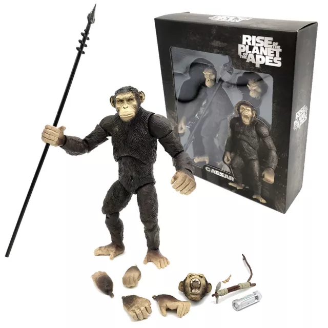 Planet of the Apes Caesar Movie 5'' Action Figure Collect Model Scenes Toys Gift