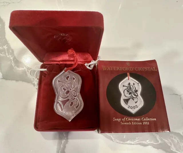 Waterford crystal Christmas Tree ornament, Songs Of Christmas Collection - 2002